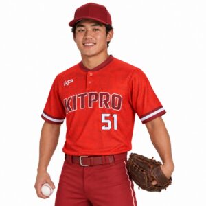 Custom Two Button Baseball Jersey